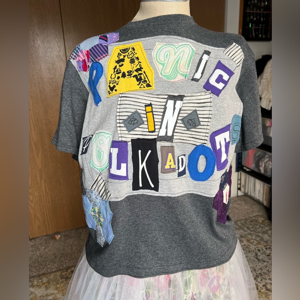 Ransom Note Letters Crop Tee